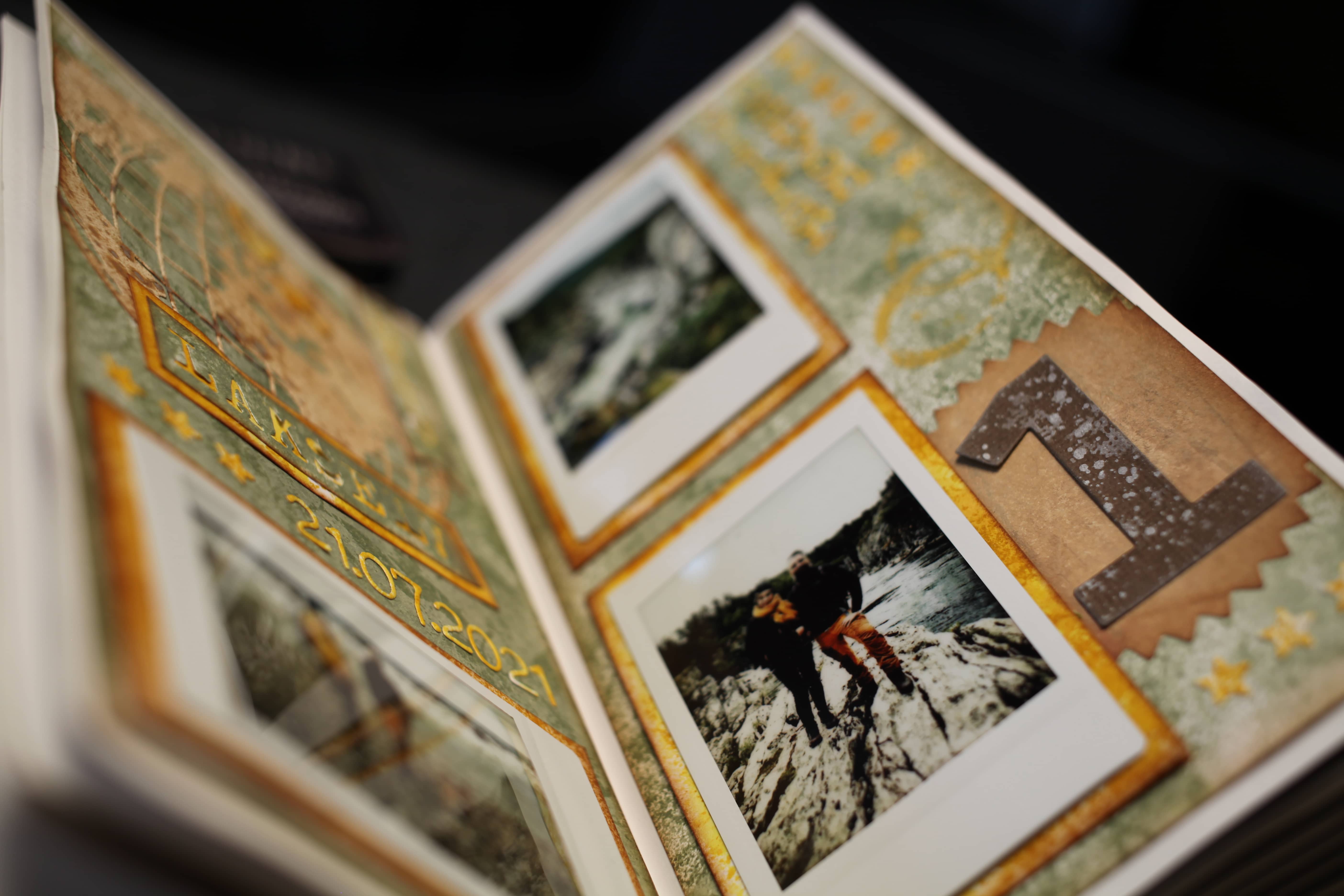 a picture of a scrapbooking page